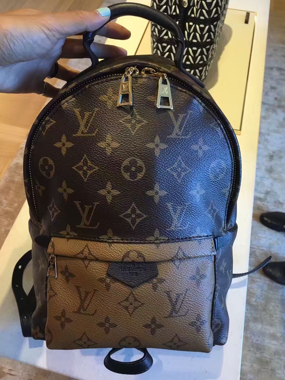 Louis Vuitton Monogram Reverse Palm Springs Backpack PM M43116